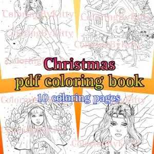 Christmas pdf coloring book 10 images