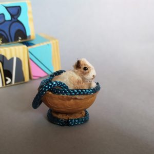 Handmade Marketplace 860 Miniature guinea pig, soft doll handmade toy, soft knitt