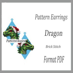 Dragon bead earrings Dragon bead pattern Olegirabeadpatterns