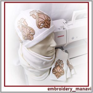 In_the_hoop_machine_embroidery_designs_set_of_hat_&_ fingerless_gloves_with_pattern