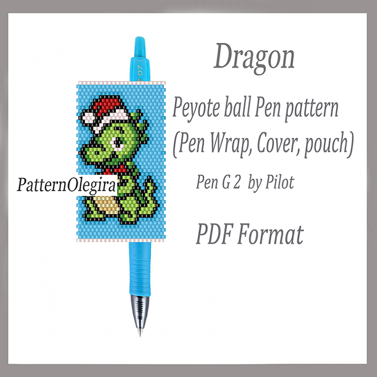 Monster bead pattern bead pen wraps Olegirabeadpatterns