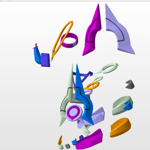 Gwen League of Legends cosplay accessories[3D Print files] - Crealandia