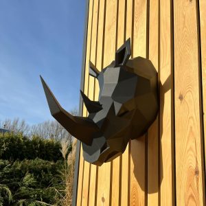 Welding Project Plans Drawings Rhinoceros Head (DXF, PDF)