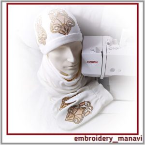 In_the_hoop_machine_embroidery_designs_set_of_hat_&_mittens_with_pattern