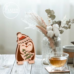 Christmas Animals Multilayer Wood Cut Decor