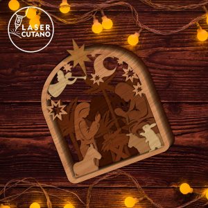 Nativity Scene Multilayer Christmas Home Decor