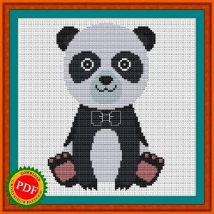 Panda Cross Stitch Pattern