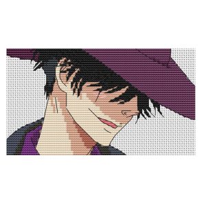 Anime cross stitch pattern Nagai Ajin PDF Saga Digital Instant Download