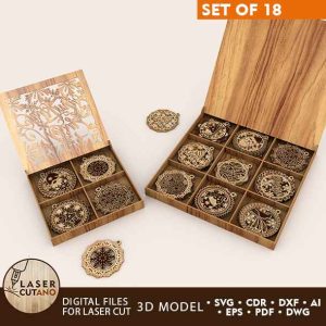 CHRISTMAS ORNAMENTS Multilayer Cut Files