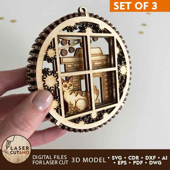 Layered Gear Clock Mandala Laser Cut File SVG Multilayer