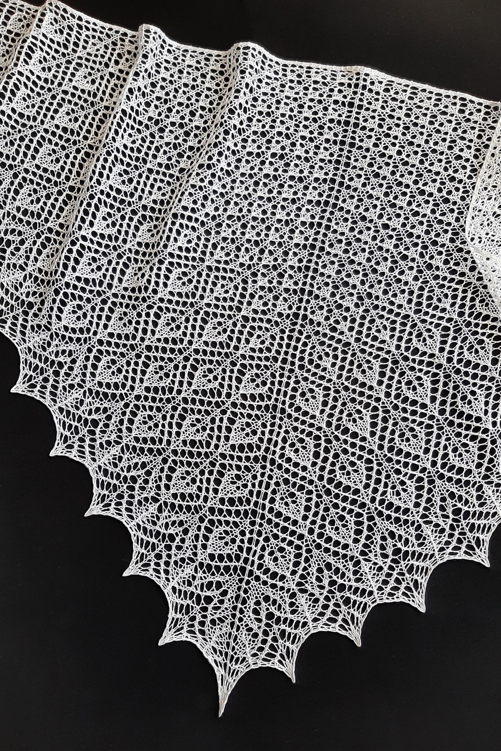 Beautiful Shawl Knitting Pattern Only Charted Arabis Shawl DIY
