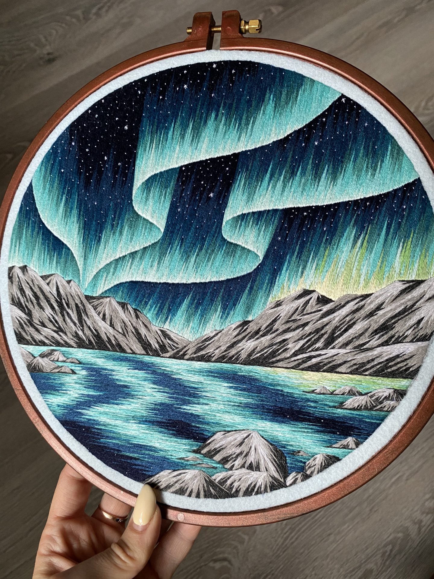 Landscape Embroidery Art Encapsulates the Beauty of the Northern