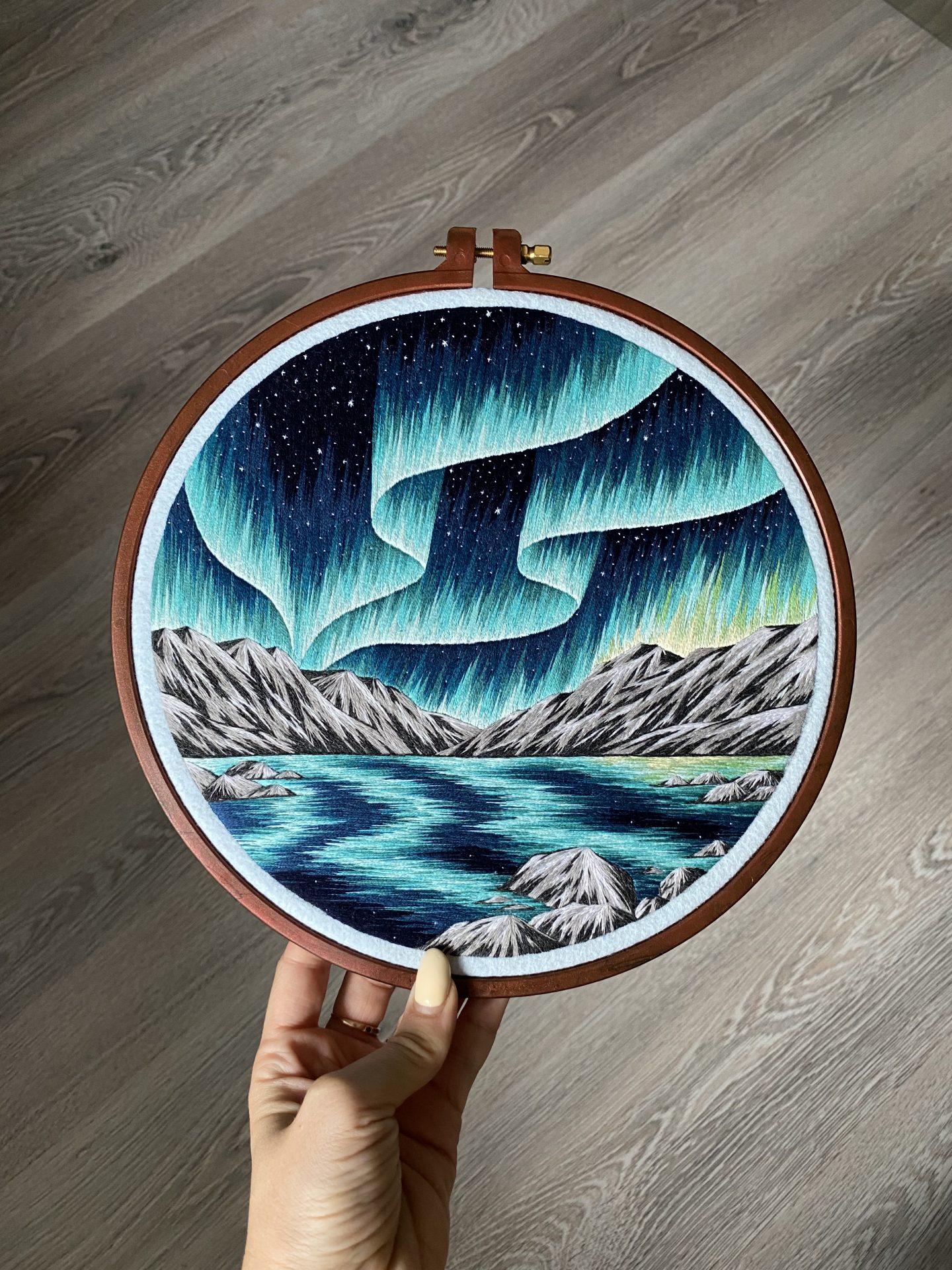 Landscape Embroidery Art Encapsulates the Beauty of the Northern