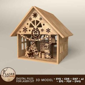 CHRISTMAS DECORATIVE HOUSE, Christmas Crafts
