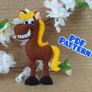 Felt tiger pattern Felt animals ornaments patterns - Crealandia