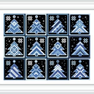 Christmas TREES IN THE SNOW