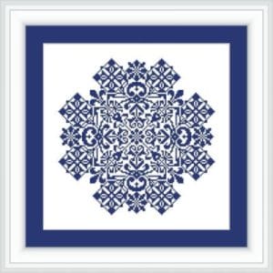 Cross stitch pattern WINTER CRYSTAL