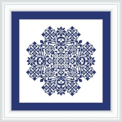 Cross stitch pattern WINTER CRYSTAL
