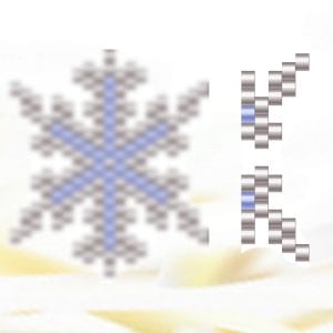 Handmade Marketplace 708 Peyote stitch pattern Christmas snowflakes set Beading pattern PDF file