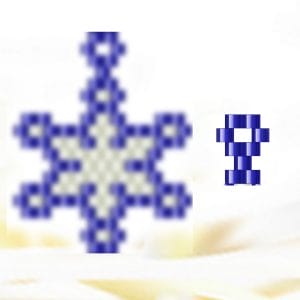 Handmade Marketplace 706 Peyote and Brick stitch pattern Christmas snowflakes SET PDF file