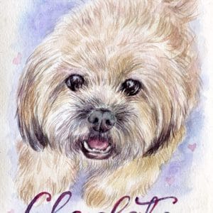Sweet Chocolate Pet Portrait Downloadable File (Sold)