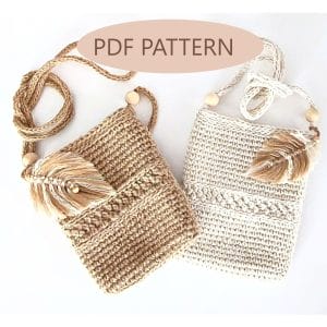 Crochet-Pattern-Small-shoulder-bag-with-wooden-beads