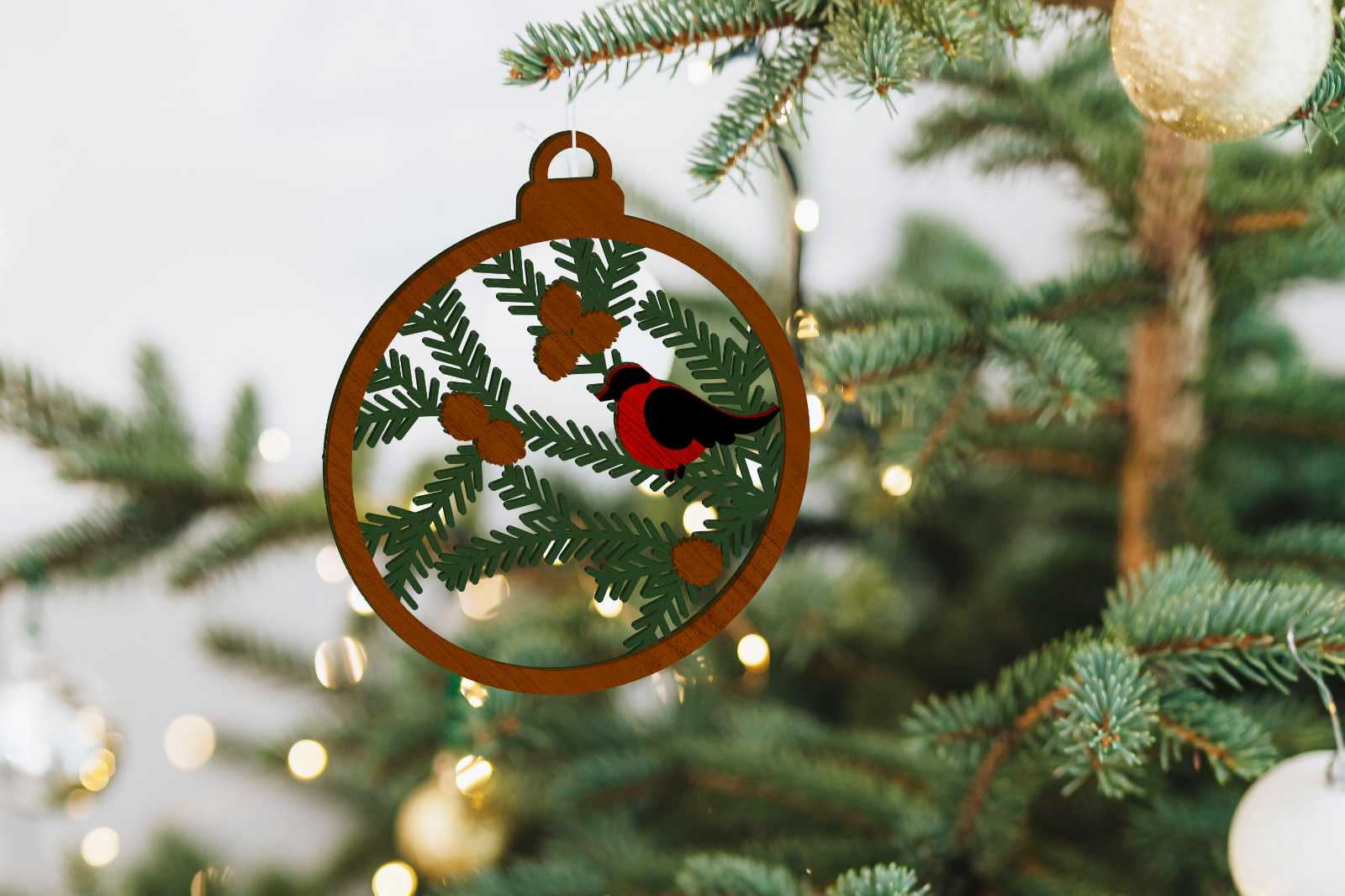 Christmas Birds Bundle, Decorative Ornaments 5 Christmas Birds Bundle, Decorative Ornaments - Image 5