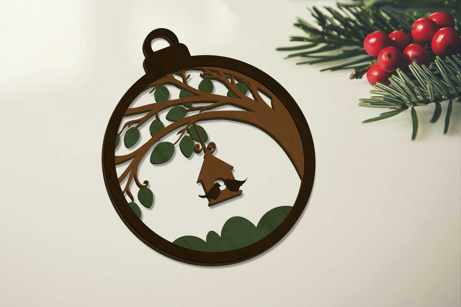 Christmas Birds Bundle, Decorative Ornaments 8 Christmas Birds Bundle, Decorative Ornaments - Image 8
