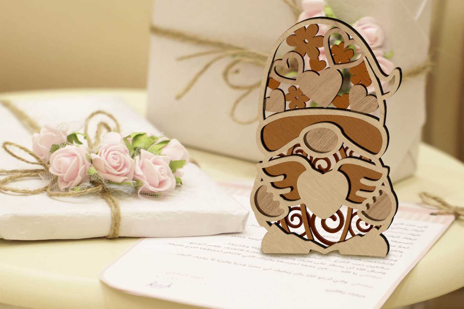Valentine's Day Decorative Gnomes, Multilayer Template 3 Valentine's Day Decorative Gnomes, Multilayer Template - Image 3