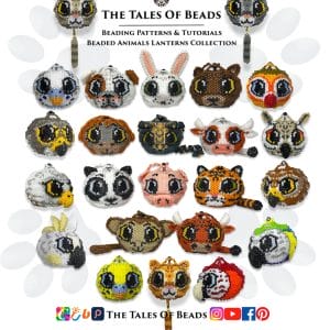 beaded 3D animals patterns
