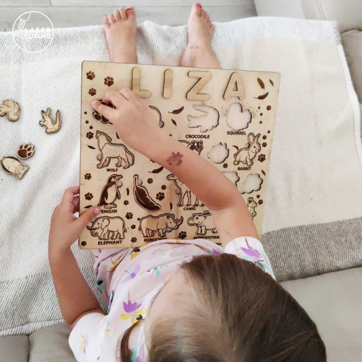 KIDS PUZZLES TEMPLATES, Multilayer Cut Files