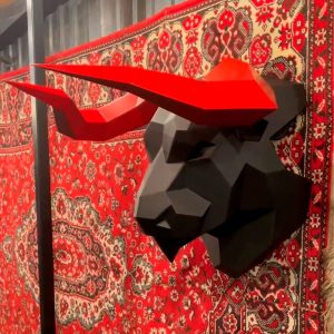 Welding Project Plans Drawings Bull Head (v2) (DXF, PDF)