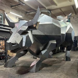 Welding Project Plans Drawings Charging Bull (DXF, PDF)