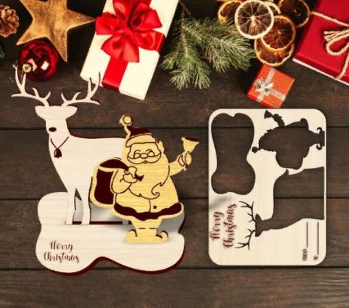1 Successful Cnc Router Files Postcard Stand Dxf Laser Cutting 1 postcard stand