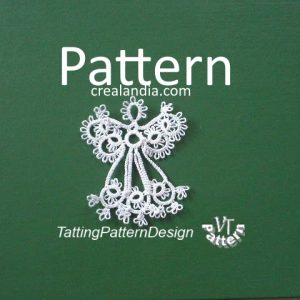 Pattern and tutorial tatting butterfly with seed beads. - Crealandia