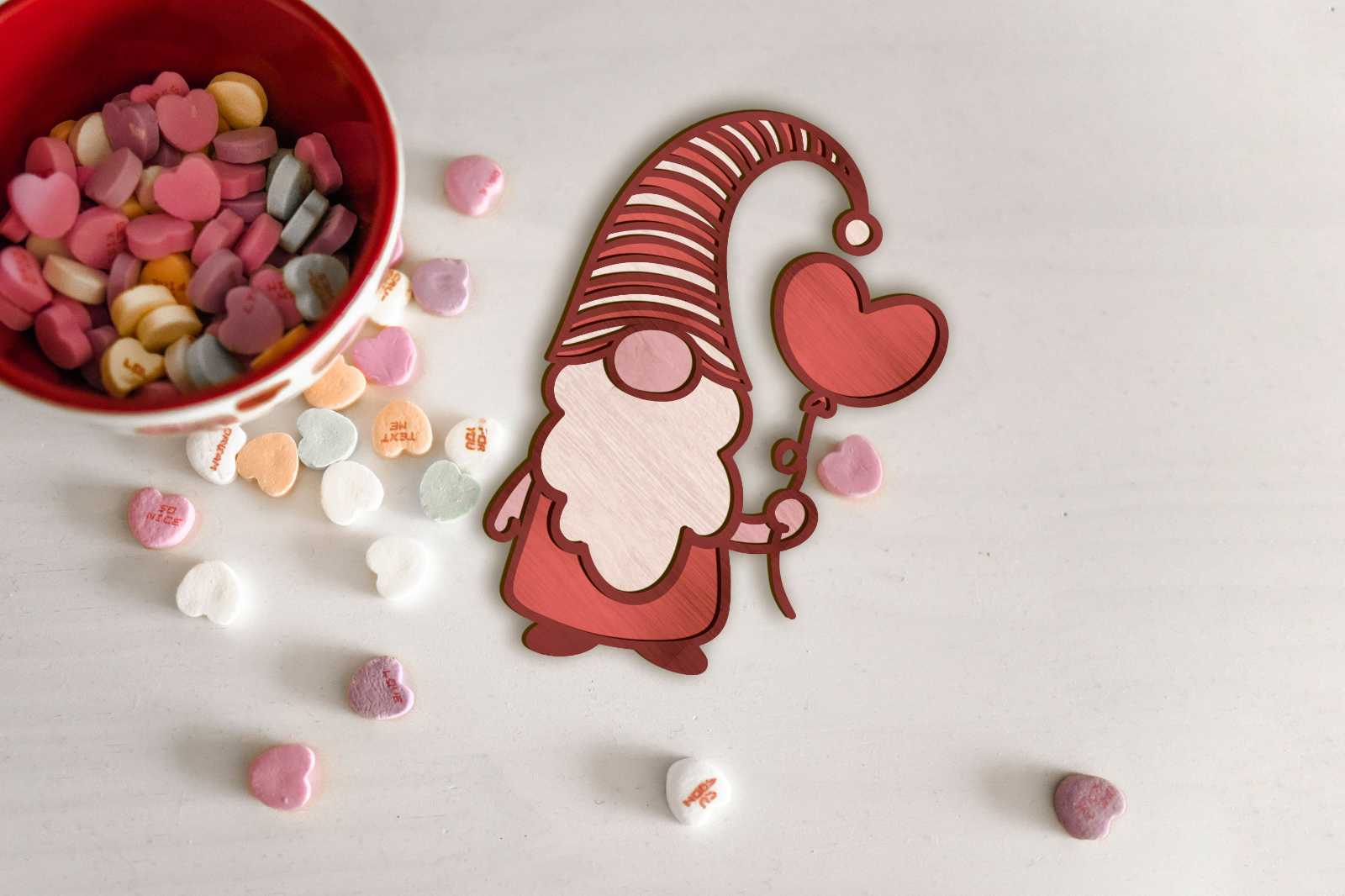 Valentine's Day Gnomes Set, Home Decoration 6 Valentine's Day Gnomes Set, Home Decoration - Image 6