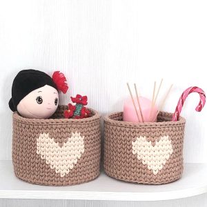 2 Cotton Valentine's Day Gift Baskets.Perfect Gifts to Share the Love