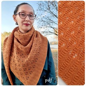 Warmth Asymmetrical Shawl knitting pattern