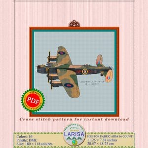 WWII bomber embroidery design