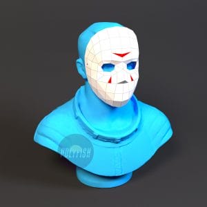 DIY Jason Voorhees mask template Papercraft PDF