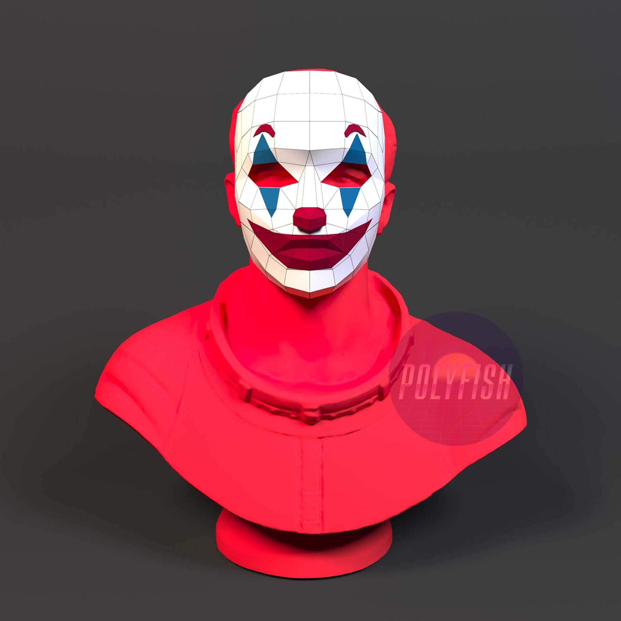 Paper Jobker DIY Joker mask template Papercraft PDF - Crealandia