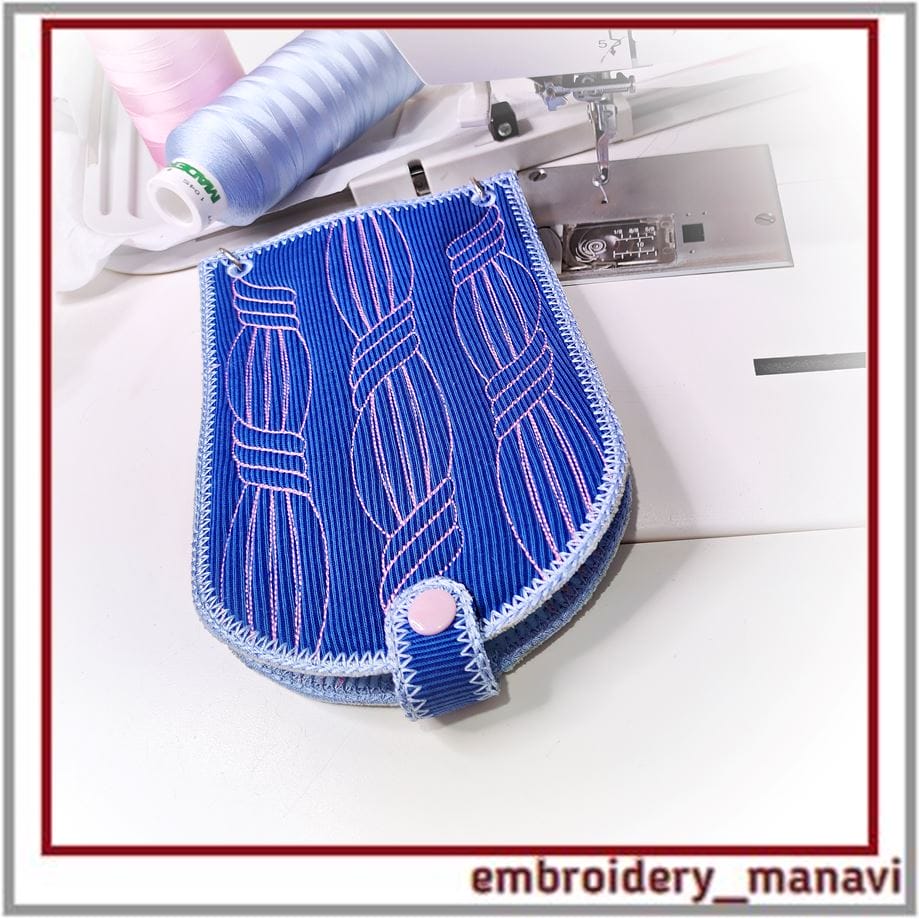 In The Hoop embroidery Set - organizer key fob bracelet 5 In The Hoop embroidery Set - organizer key fob bracelet - Image 5