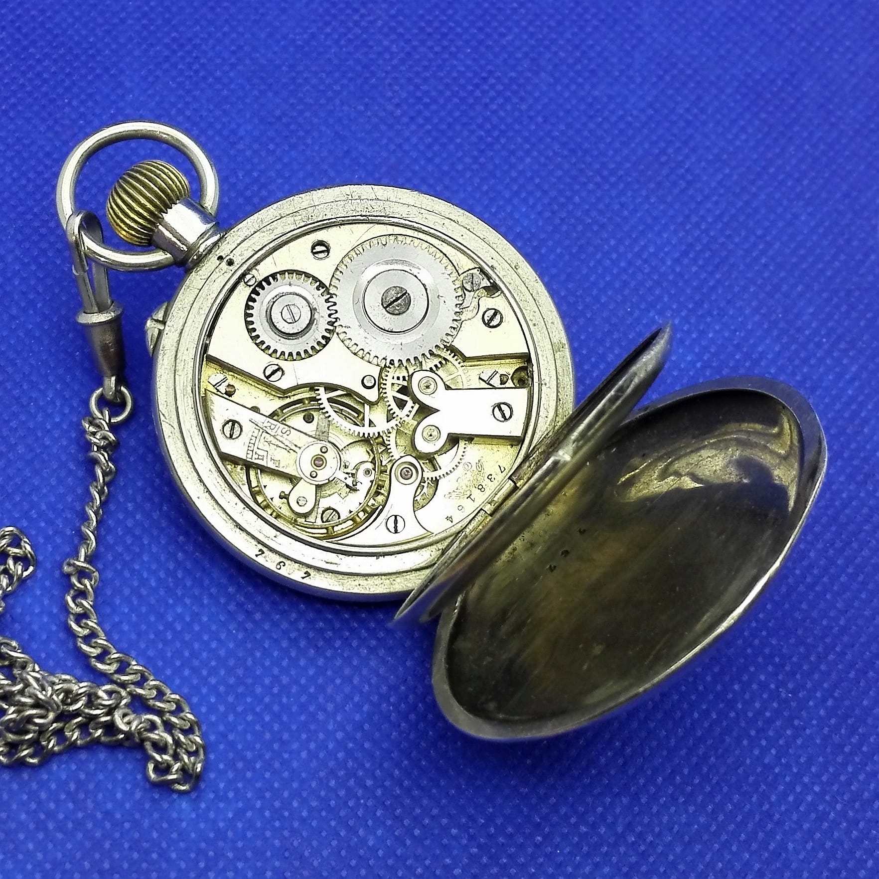 14K Gold Eclipse Movement Pocket Watch with Hand Engraved Griffins -  Timekeepersclayton