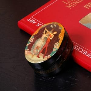 Spirit of the Rose ballet lacquer jewelry box interior gift