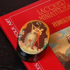 Spirit of the Rose ballet lacquer jewelry box interior gift