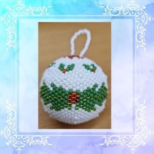 Jane Austen at the Christmas Ball Cross Stitch Chart + Beads