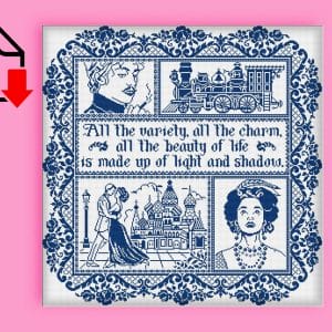 Anna Karenina cross stitch