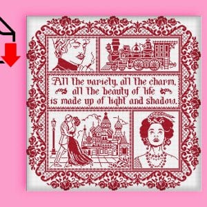 Anna Karenina cross stitch