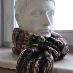 Scarf Julius winterized knitting pattern PDF ENG