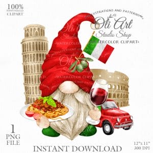 Italian Gnome Clip Art. Attractions. Gnome Images.
